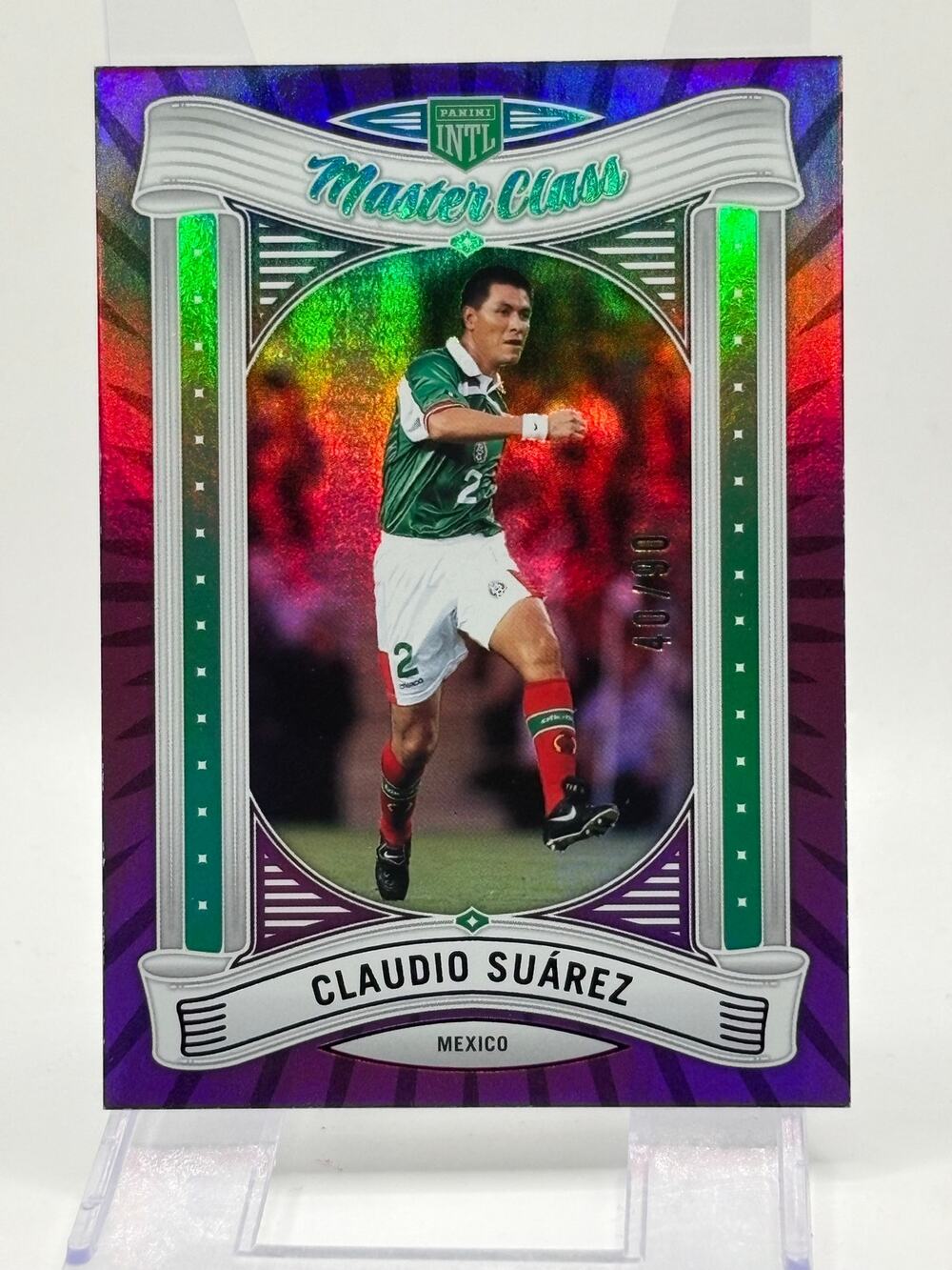 2026 Panini International Claudio Suarez Master Class Purple 40/90 SP Mexico - Picture 1 of 2